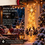 Lysende Julekrybbe Vægdekoration