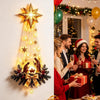 Lysende Julekrybbe Vægdekoration